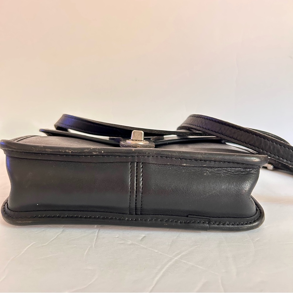 Jack George’s Vintage Black Leather Crossbody Bag - Picture 6 of 16